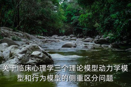 關(guān)于臨床心理學(xué)三個(gè)理論模型動(dòng)力學(xué)模型和行為模型的側(cè)重區(qū)分問題