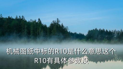 機(jī)械圖紙中標(biāo)的R10是什么意思這個R10有具體參數(shù)沒