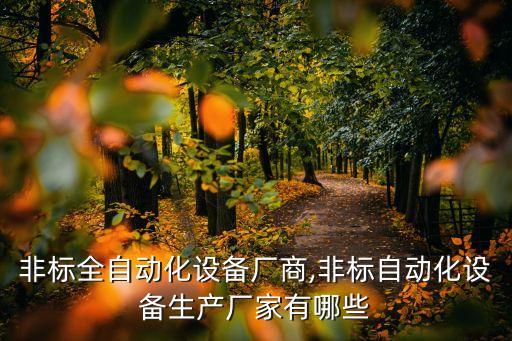 舟山非標(biāo)全自動化設(shè)備廠商,非標(biāo)自動化設(shè)備生產(chǎn)廠家有哪些?