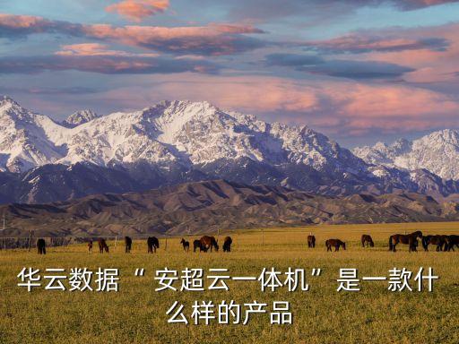 華云數(shù)據(jù)“ 安超云一體機”是一款什么樣的產(chǎn)品