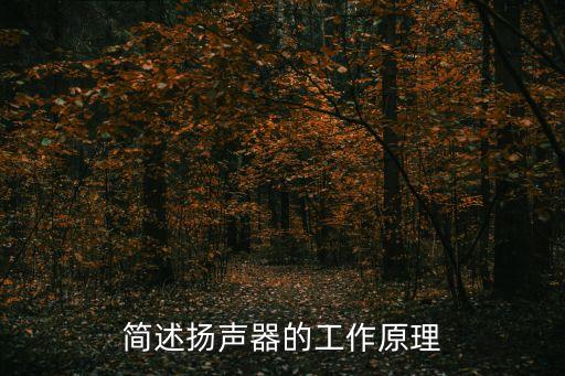 簡(jiǎn)述揚(yáng)聲器的工作原理