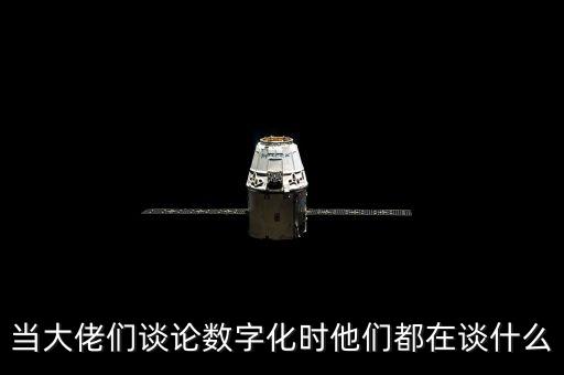 當(dāng)大佬們談?wù)摂?shù)字化時(shí)他們都在談什么