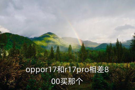 oppor17和r17pro相差800買那個(gè)
