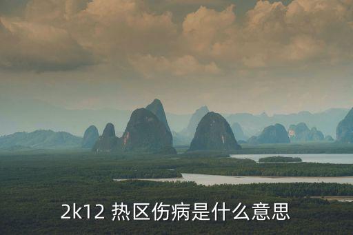 2k12 熱區(qū)傷病是什么意思