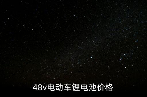 48v電動車鋰電池價格