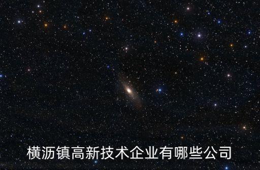 橫瀝鎮(zhèn)高新技術(shù)企業(yè)有哪些公司