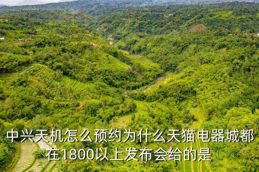 中興天機(jī)怎么預(yù)約為什么天貓電器城都在1800以上發(fā)布會給的是