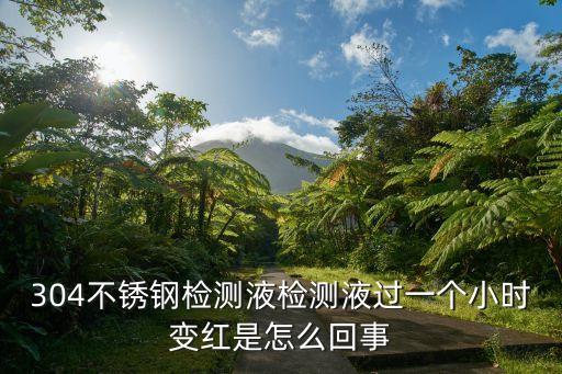 304不銹鋼檢測(cè)液檢測(cè)液過一個(gè)小時(shí)變紅是怎么回事