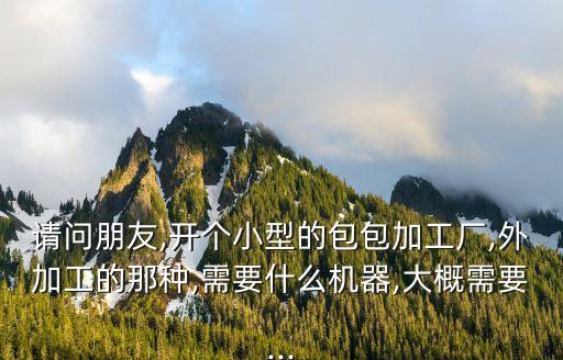 請問朋友,開個(gè)小型的包包加工廠,外加工的那種,需要什么機(jī)器,大概需要...