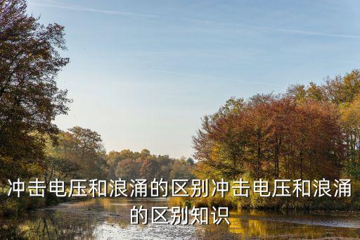 沖擊電壓和浪涌的區(qū)別沖擊電壓和浪涌的區(qū)別知識