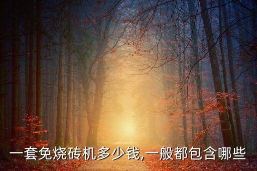 一套免燒磚機(jī)多少錢,一般都包含哪些