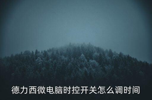 德力西微電腦時控開關(guān)怎么調(diào)時間