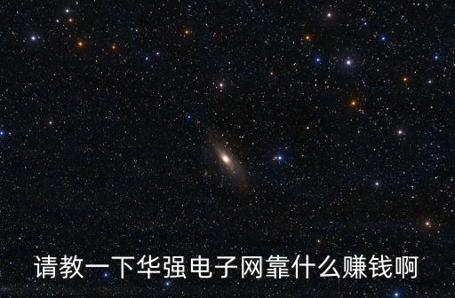 華強網電子網，請教一下華強電子網靠什么賺錢啊