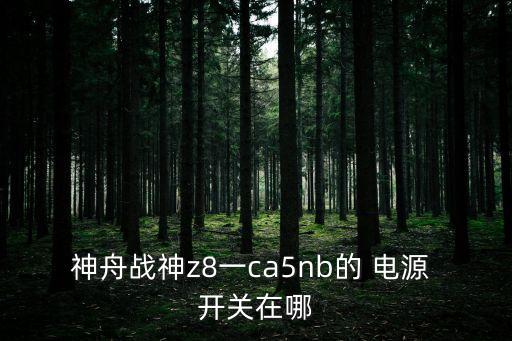 神舟戰(zhàn)神z8一ca5nb的 電源 開關(guān)在哪