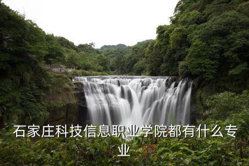  石家莊科技信息職業(yè)學(xué)院都有什么專業(yè)