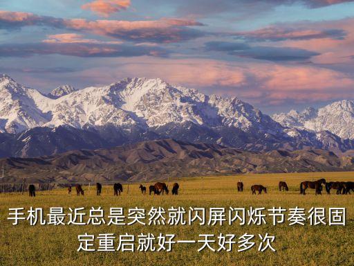 手機(jī)最近總是突然就閃屏閃爍節(jié)奏很固定重啟就好一天好多次