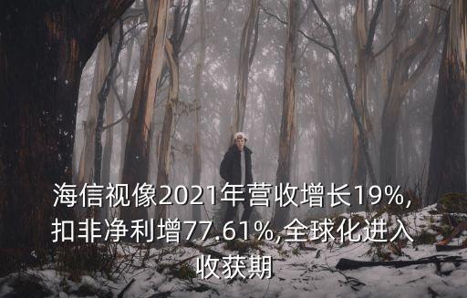 海信視像2021年?duì)I收增長(zhǎng)19%,扣非凈利增77.61%,全球化進(jìn)入收獲期