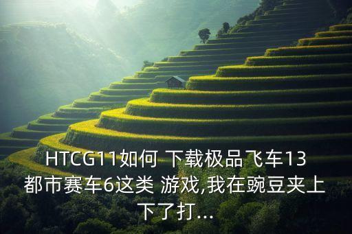 HTCG11如何 下載極品飛車13都市賽車6這類 游戲,我在豌豆夾上下了打...