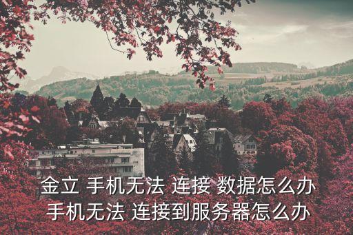  金立 手機無法 連接 數(shù)據(jù)怎么辦 手機無法 連接到服務(wù)器怎么辦