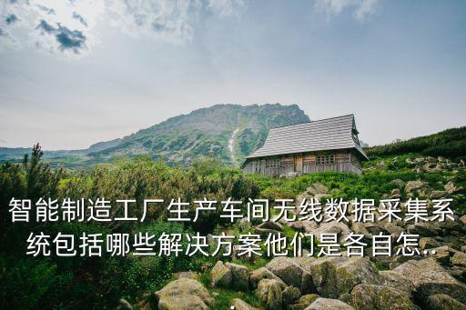 智能制造工廠生產(chǎn)車間無線數(shù)據(jù)采集系統(tǒng)包括哪些解決方案他們是各自怎...