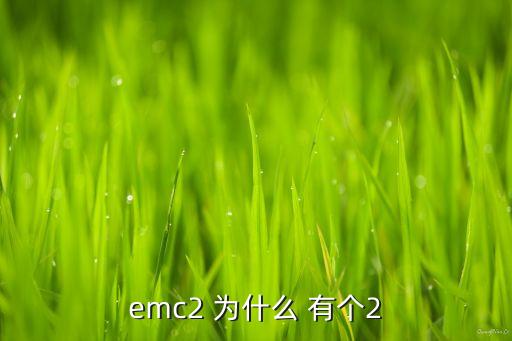 emc2 為什么 有個2