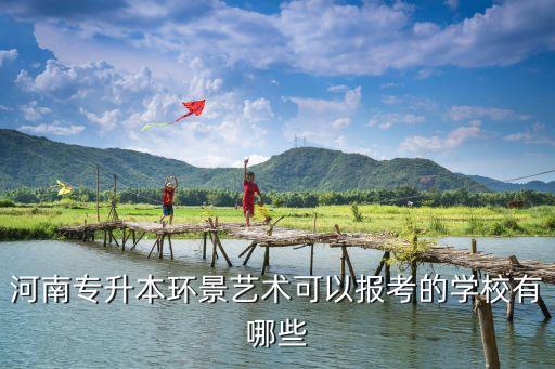 河南專(zhuān)升本環(huán)景藝術(shù)可以報(bào)考的學(xué)校有哪些