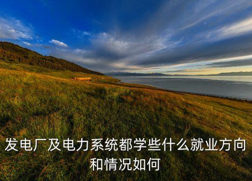 火力發(fā)電廠電氣自動(dòng)化崗位,電力系統(tǒng)自動(dòng)化就業(yè)崗位有哪些?