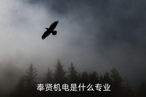  奉賢機(jī)電是什么專業(yè)