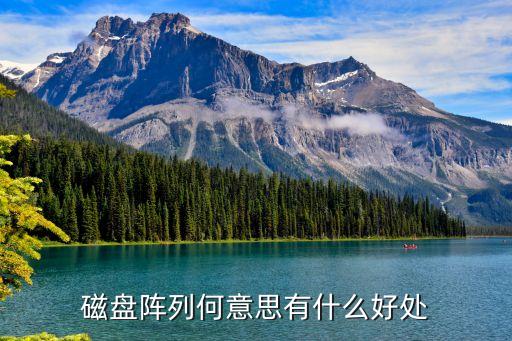 磁盤陣列何意思有什么好處