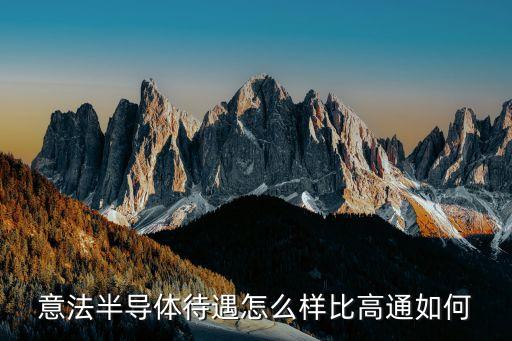 意法半導體公司，深圳意法半導體這個公司怎么樣