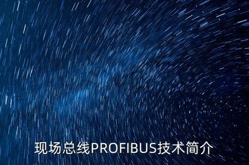 現(xiàn)場(chǎng)總線PROFIBUS技術(shù)簡介