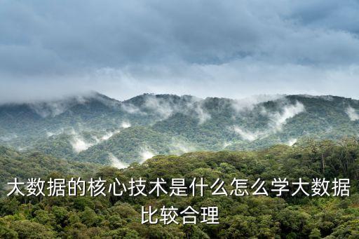 大數(shù)據(jù)的核心技術(shù)是什么怎么學大數(shù)據(jù)比較合理