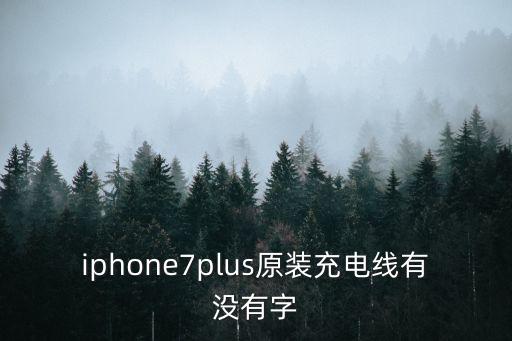 iphone7plus原裝充電線有沒有字