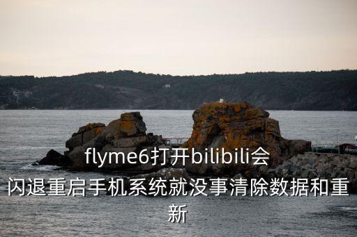 flyme6打開bilibili會閃退重啟手機系統(tǒng)就沒事清除數據和重新