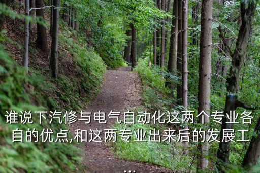 誰說下汽修與電氣自動(dòng)化這兩個(gè)專業(yè)各自的優(yōu)點(diǎn),和這兩專業(yè)出來后的發(fā)展工...