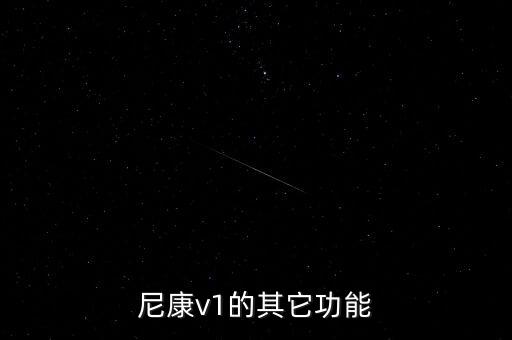 尼康v1的其它功能