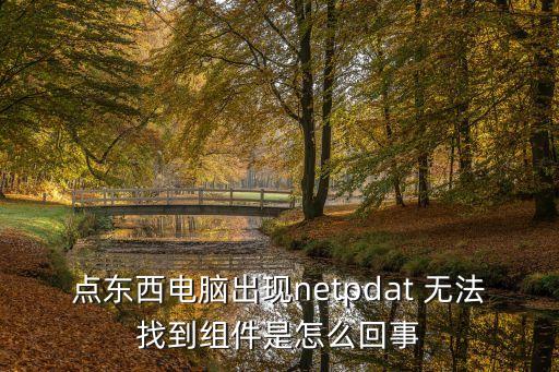 點東西電腦出現(xiàn)netpdat 無法找到組件是怎么回事