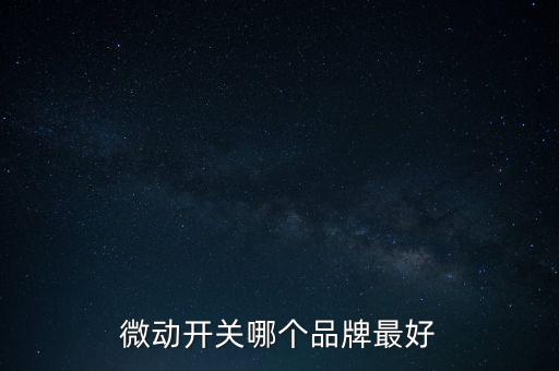 微動開關(guān)哪個品牌最好
