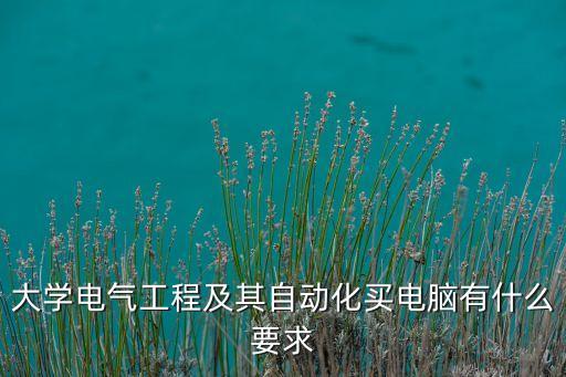 大學(xué)電氣工程及其自動(dòng)化買電腦有什么要求