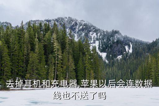 去掉耳機(jī)和充電器,蘋果以后會連數(shù)據(jù)線也不送了嗎
