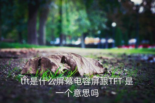 tft觸摸屏，ips屏和TFT屏有什么區(qū)別