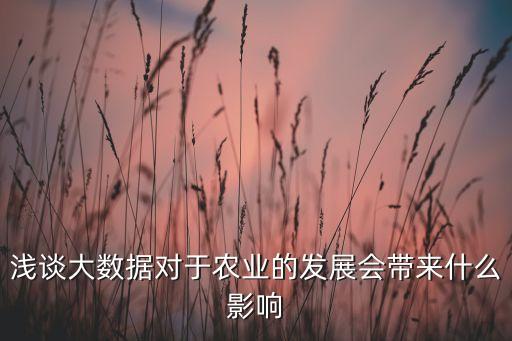 大農(nóng)業(yè)大數(shù)據(jù)與賺大錢,農(nóng)業(yè)大數(shù)據(jù)能為農(nóng)民做什么?