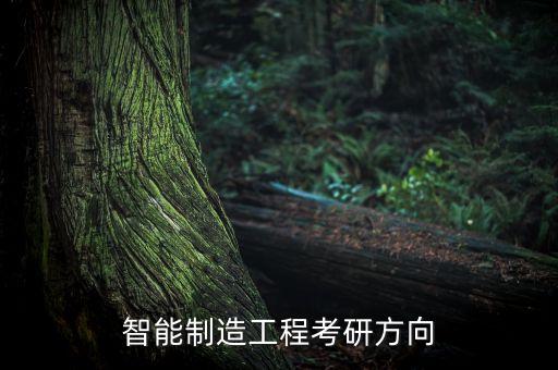 智能制造工程考研方向