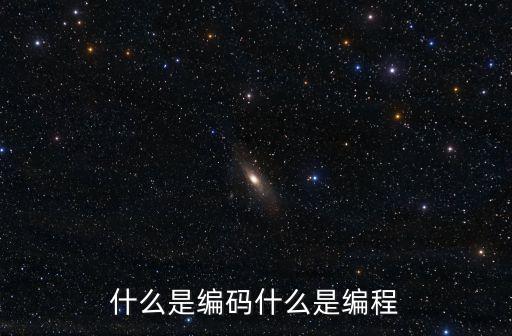 什么叫編程，編程什么意思