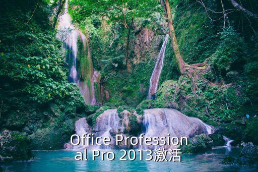 Office Professional Pro 2013激活