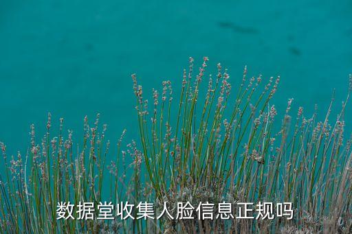 數(shù)據(jù)堂收集人臉信息正規(guī)嗎