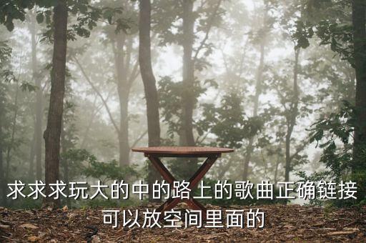 求求求玩大的中的路上的歌曲正確鏈接可以放空間里面的