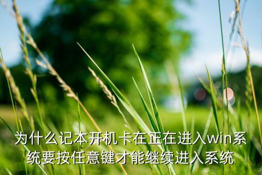 為什么記本開機卡在正在進入win系統(tǒng)要按任意鍵才能繼續(xù)進入系統(tǒng)