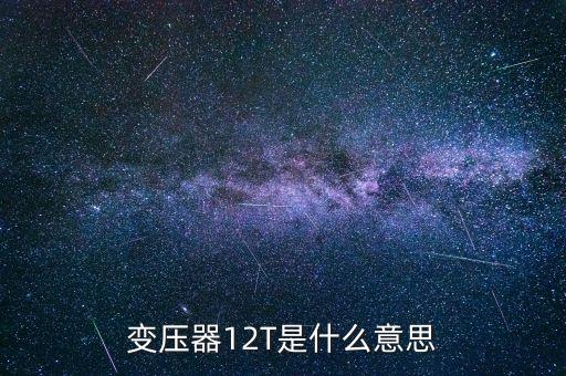 變壓器12T是什么意思