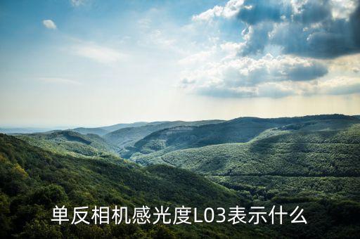 單反相機感光度L03表示什么